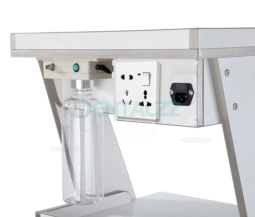 Dentech W&oacute;zek Stomatologiczny na Narzędzia z Zasilaniem Butelką Wody i Szafką